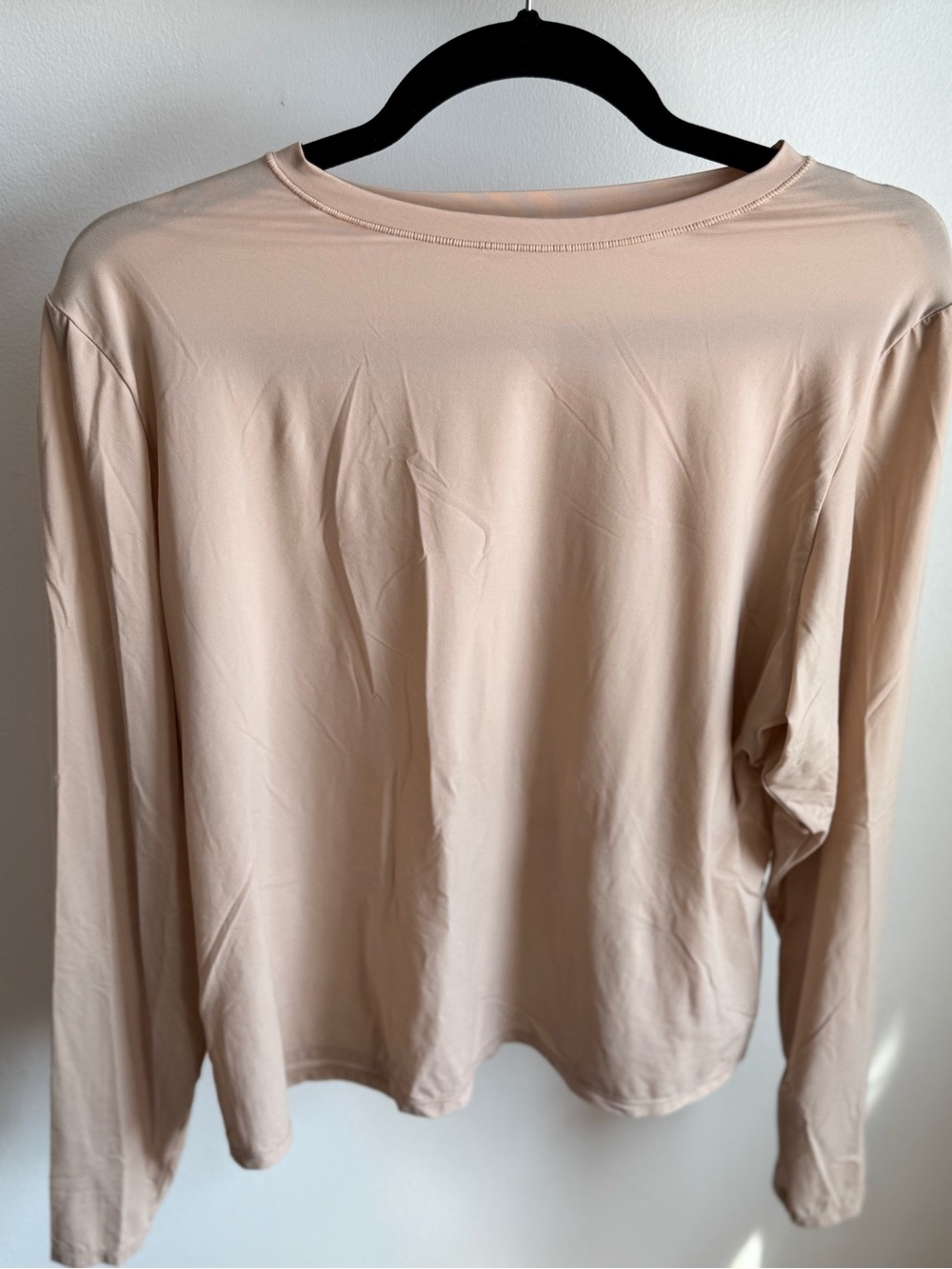 SKIMS Fits Everybody long sleeve shirt in the color Ochre.